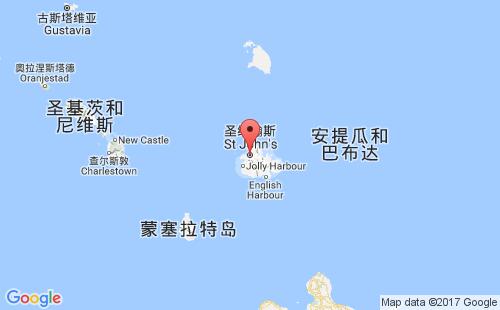 圣約翰斯港口地圖